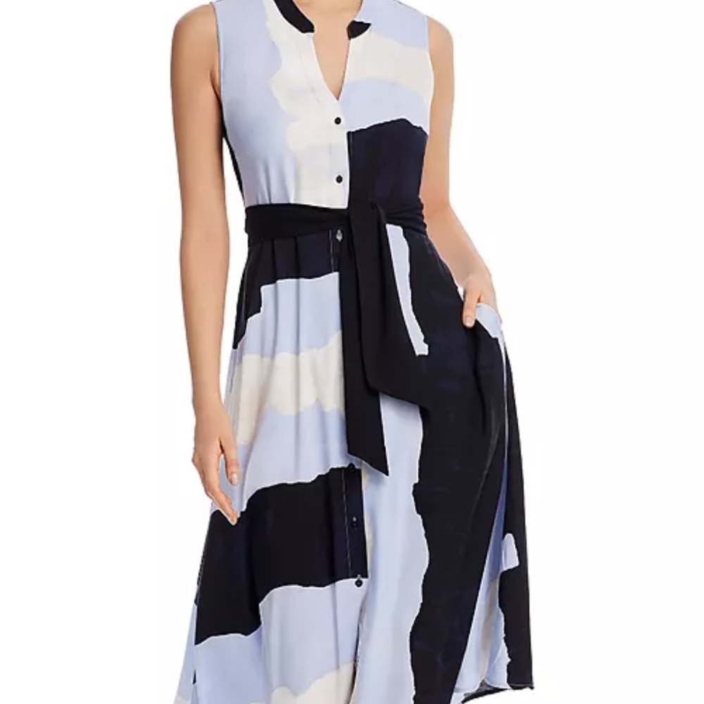 NIC+ZOE In The Clouds Belted Shirt Dress